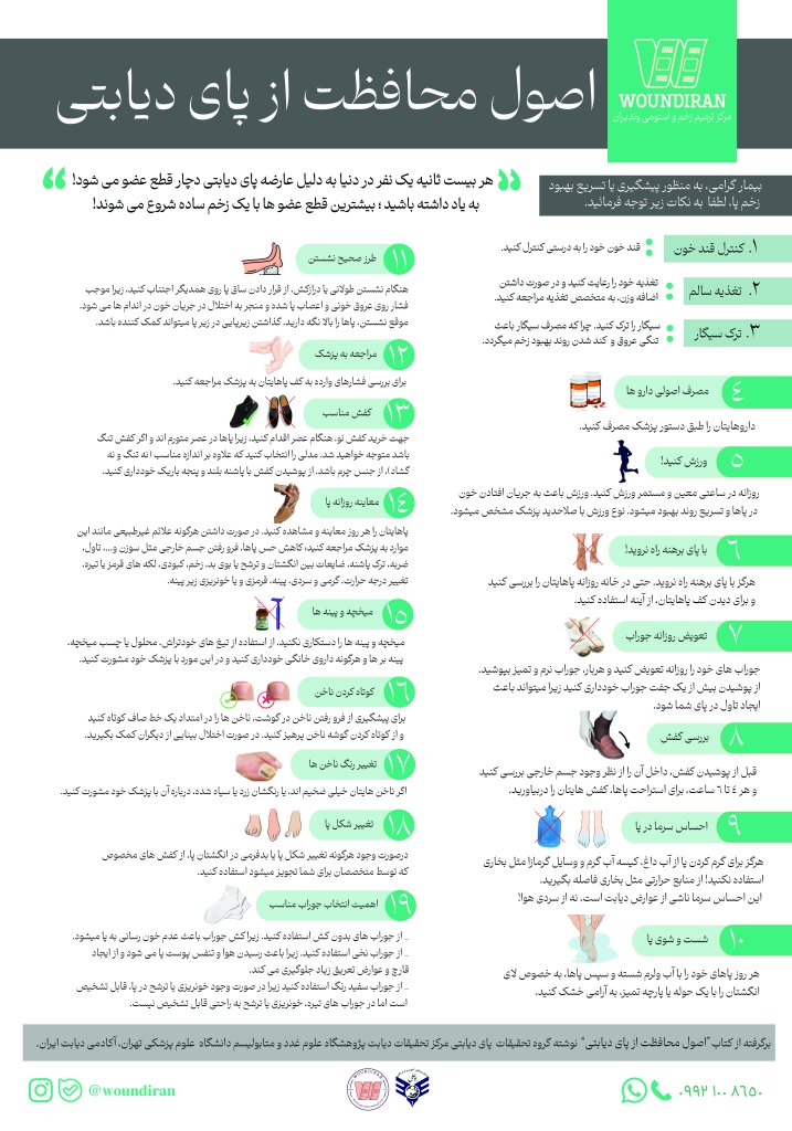 معاینه و مراقبت تخصصی از پای دیابتی